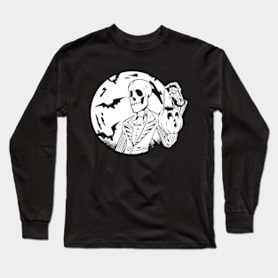 Halloween Skull Long Sleeve T-Shirt